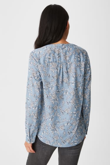 Mujer - Blusa - azul claro