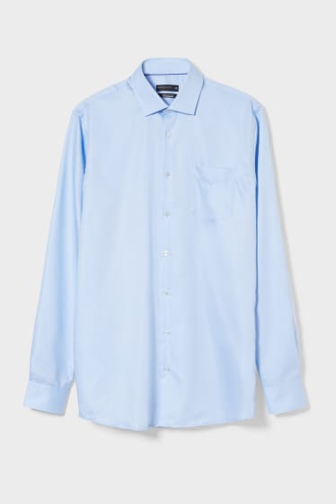 Uomo - Camicia business - Regular Fit - Cutaway - maniche ultralunghe - azzurro