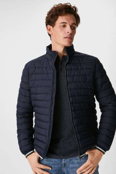 Men - Quilted jacket - dark blue