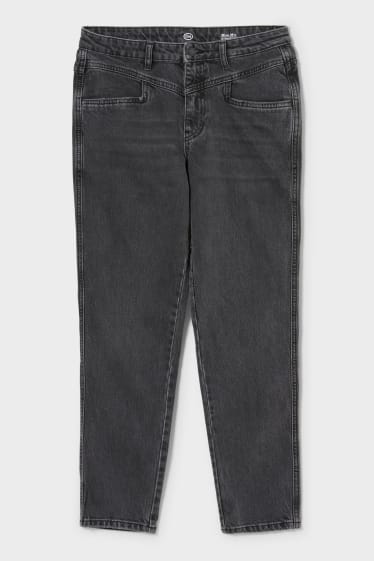 Dames - Straight jeans - grafiet