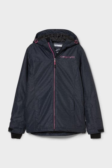 Women - Ski jacket - BIONIC-FINISH®ECO - gray / pink