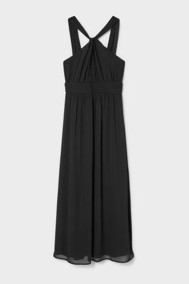 Damen - Fit & Flare Kleid - festlich - schwarz