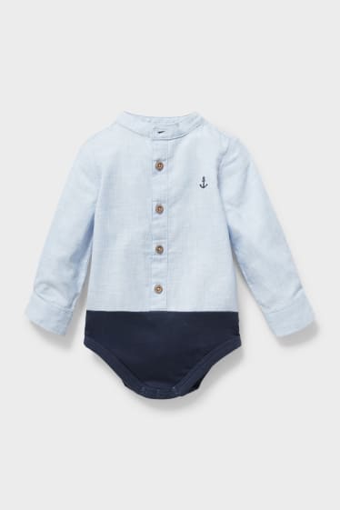 Baby's - Baby overhemd - lichtblauw