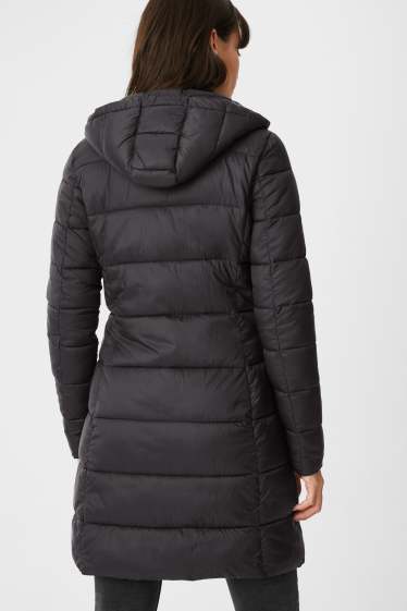 Women - Quilted coat - black