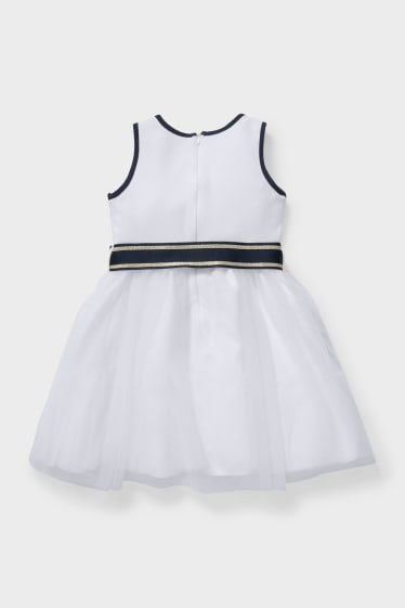 Children - Dress - party - white / blue