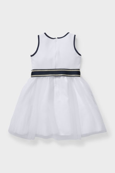 Enfants - Robe - style festif - blanc / bleu