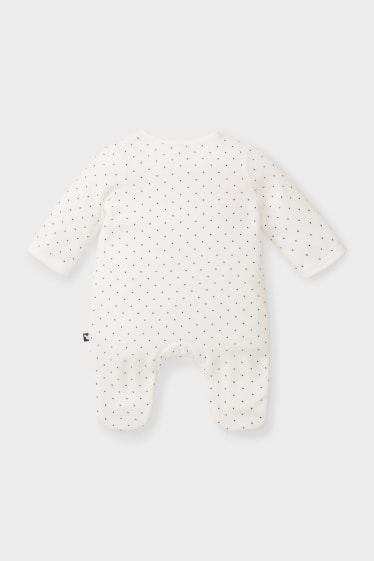 Bebés - Mickey Mouse - Pijama para bebé - De lunares - blanco / azul