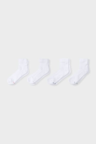 Femmes - Lot de 4 - chaussettes - blanc