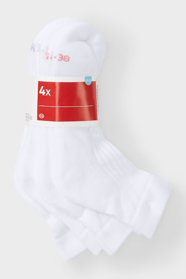 Femmes - Lot de 4 - chaussettes - blanc