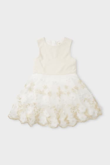 Children - Dress - shiny - formal - creme