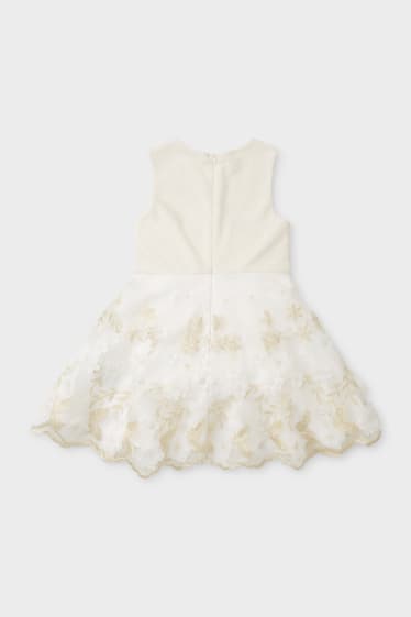 Children - Dress - shiny - formal - creme