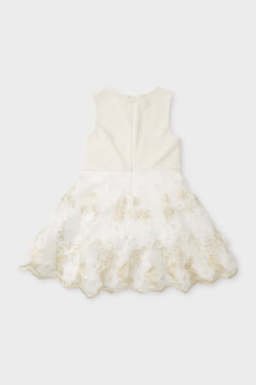 Niños - Vestido - Efecto brillante - De fiesta - crema