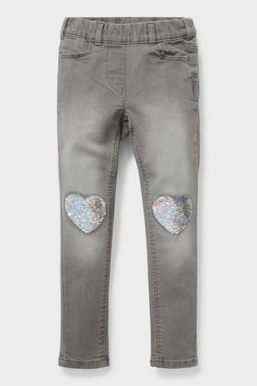 Kinder - Super Skinny Jeans - jeans-hellgrau