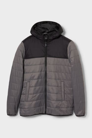 Uomo - CLOCKHOUSE - giacca trapuntata - nero / grigio