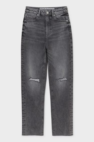 Dames - CLOCKHOUSE - straight jeans - jeansgrijs