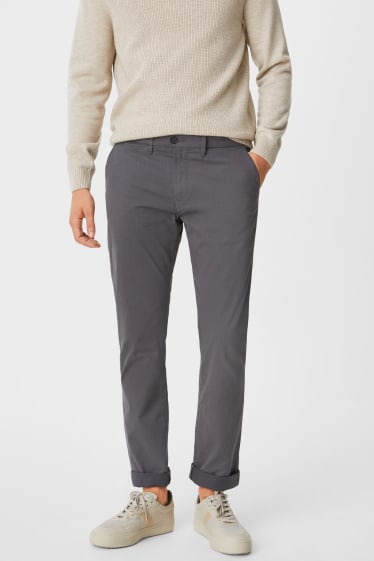 Uomo - Chino - Regular Fit - grigio