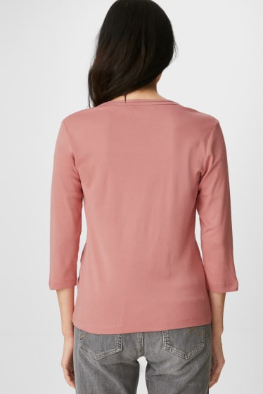 Donna - Maglia a maniche lunghe - rosa dorato