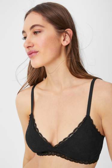 Women - Multipack of 2 - non-wired bra - padded - black