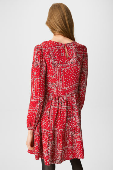 Dames - CLOCKHOUSE - jurk - rood