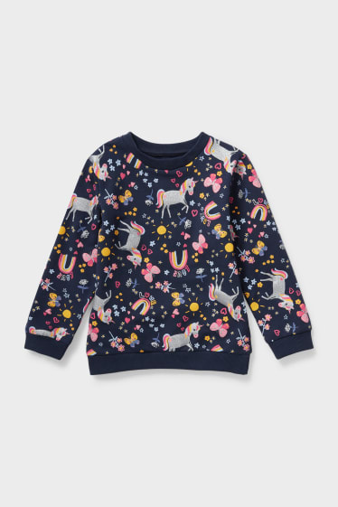 Children - Unicorn - sweatshirt - dark blue