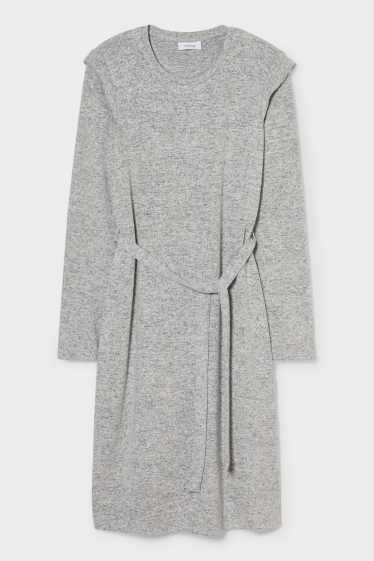 Women - Maternity dress - gray-melange