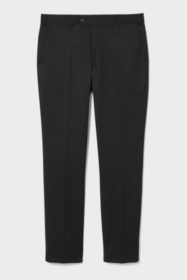 Hommes - Pantalon de costume - regular fit - stretch - noir