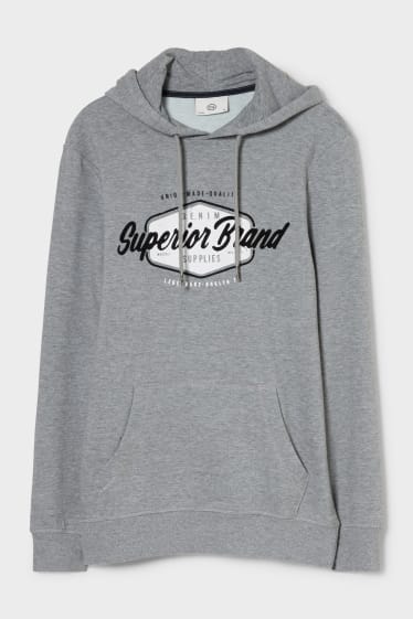Men - Hoodie - light gray-melange