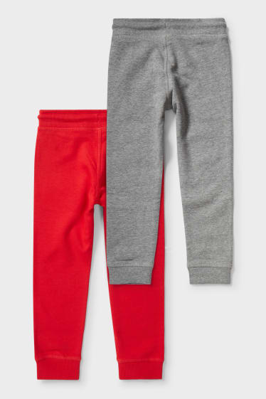 Bambini - Confezione da 2 - pantaloni sportivi - rosso