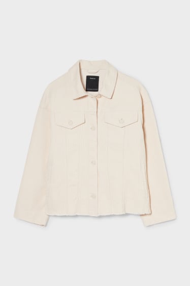 Women - Corduroy jacket - cremewhite