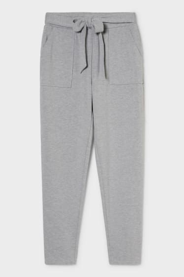 Women - Trousers - gray-melange