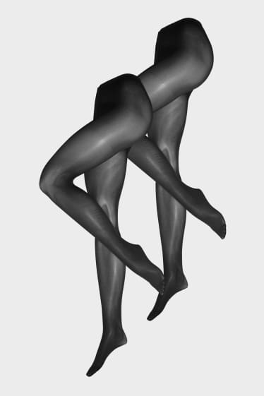 Women - Multipack of 2 - tights - 40 denier - black