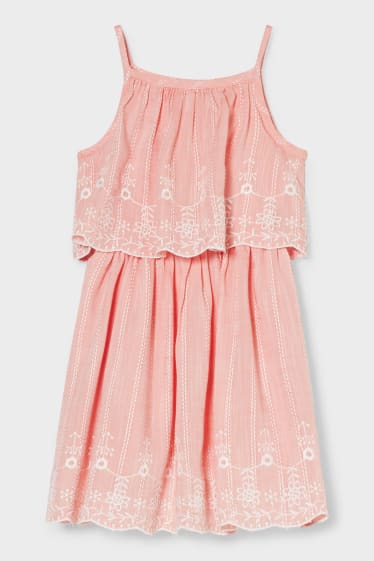 Kinder - Kleid - coral