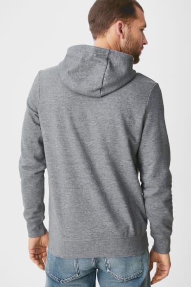 Heren - Hoodie - licht grijs-mix