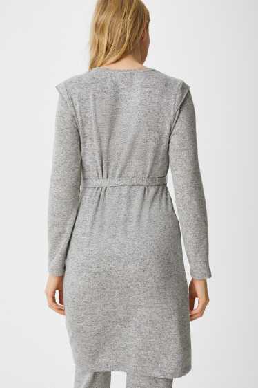 Women - Maternity dress - gray-melange