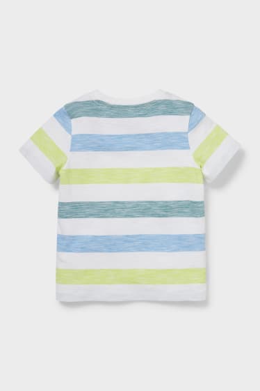 Children - Short sleeve top  - striped - white