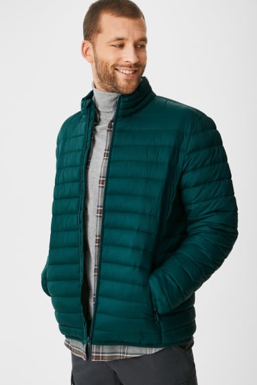 Men - Quilted jacket - green