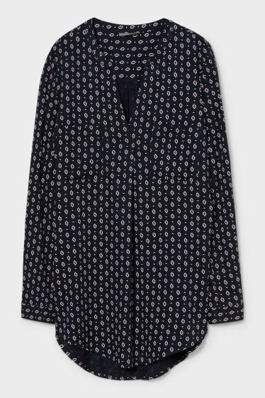 Women - Blouse - dark blue