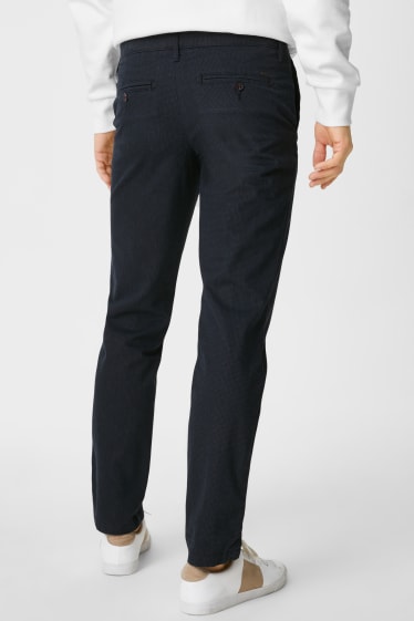 Uomo - Chino - Slim Fit - blu scuro