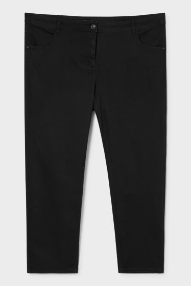 Damen - Skinny Jeans - Mid Waist - schwarz