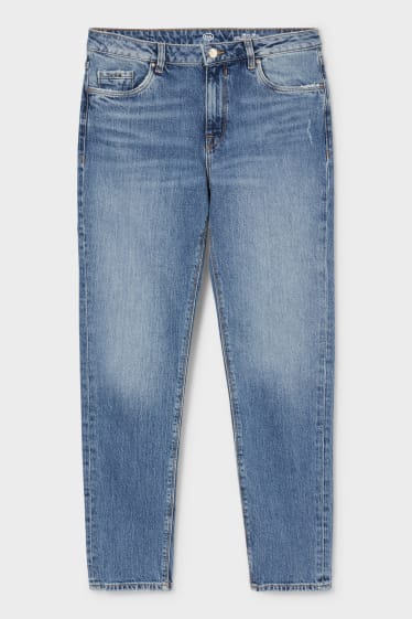 Mujer - Premium straight tapered jeans - vaqueros - azul