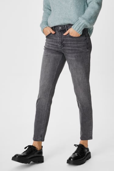 Mujer - Straight tapered jeans - vaqueros - gris oscuro