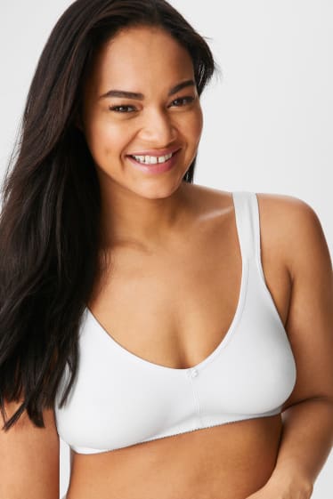 Women - Non-wired bra - white