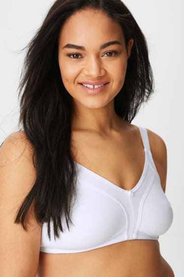 Women - Non-wired minimiser bra - white