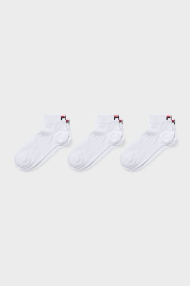 Women - FILA - trainer socks - 3 pairs - white