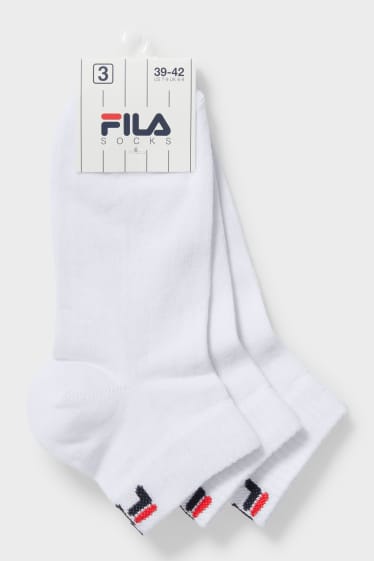 Women - FILA - trainer socks - 3 pairs - white