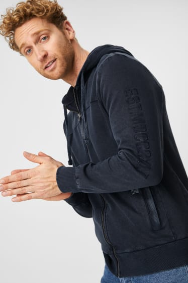 Men - Zip-through sweatshirt - dark blue