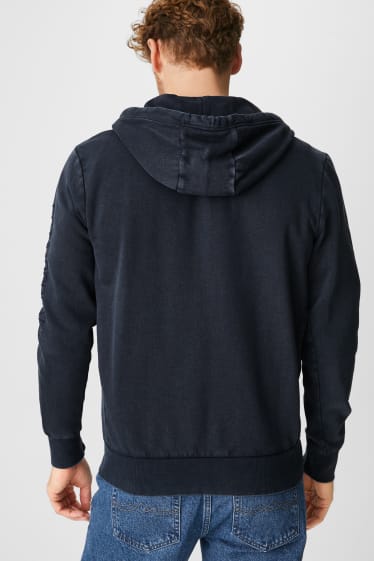 Hombre - Sudadera con cremallera - azul oscuro