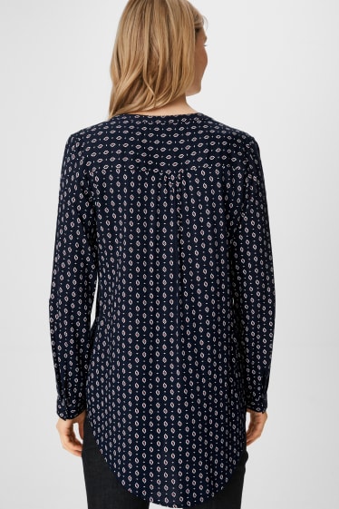 Women - Blouse - dark blue