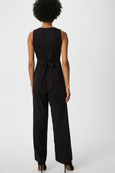 Dames - Jumpsuit - feestelijk - zwart