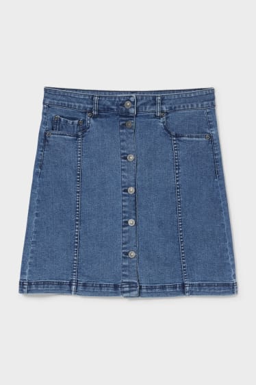 Women - Denim skirt - denim-blue